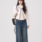 Color Contrast Stitch Tweed Jacket WDB0018