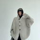 Oversized Hooded Knit Cardigan YLS1059