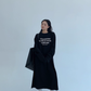 Logo Print Oversized Dress YLS0931