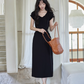 Puff Sleeve Long Dress SMS0023