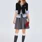 Layered Style V-Neck Slim Knit BHB0002
