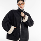Stand Collar Mouton Coat ICM0106