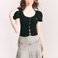 American Retro Ruffle High Waist Skirt GOU0102