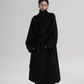 Stand Collar Long Loose Wool Coat SRS0361
