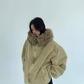 Fur Corduroy Double-Zip Jacket YLS0993
