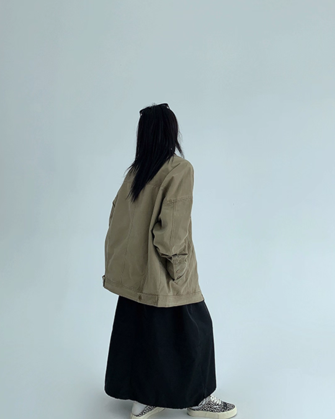 Leather Collar Military Jacket YLS0914