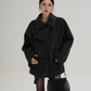 Stand Collar Wool Trench Coat SRS0376