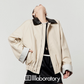 Beige Casual Short Jacket / Trapezoid Mini Skirt LLA0527