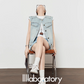 Light Blue Round Neck Denim Vest LLA0451