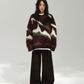 Mohair Jacquard Knit Sweater ACS0387