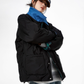 Color Block Collar Down Jacket ICM0108
