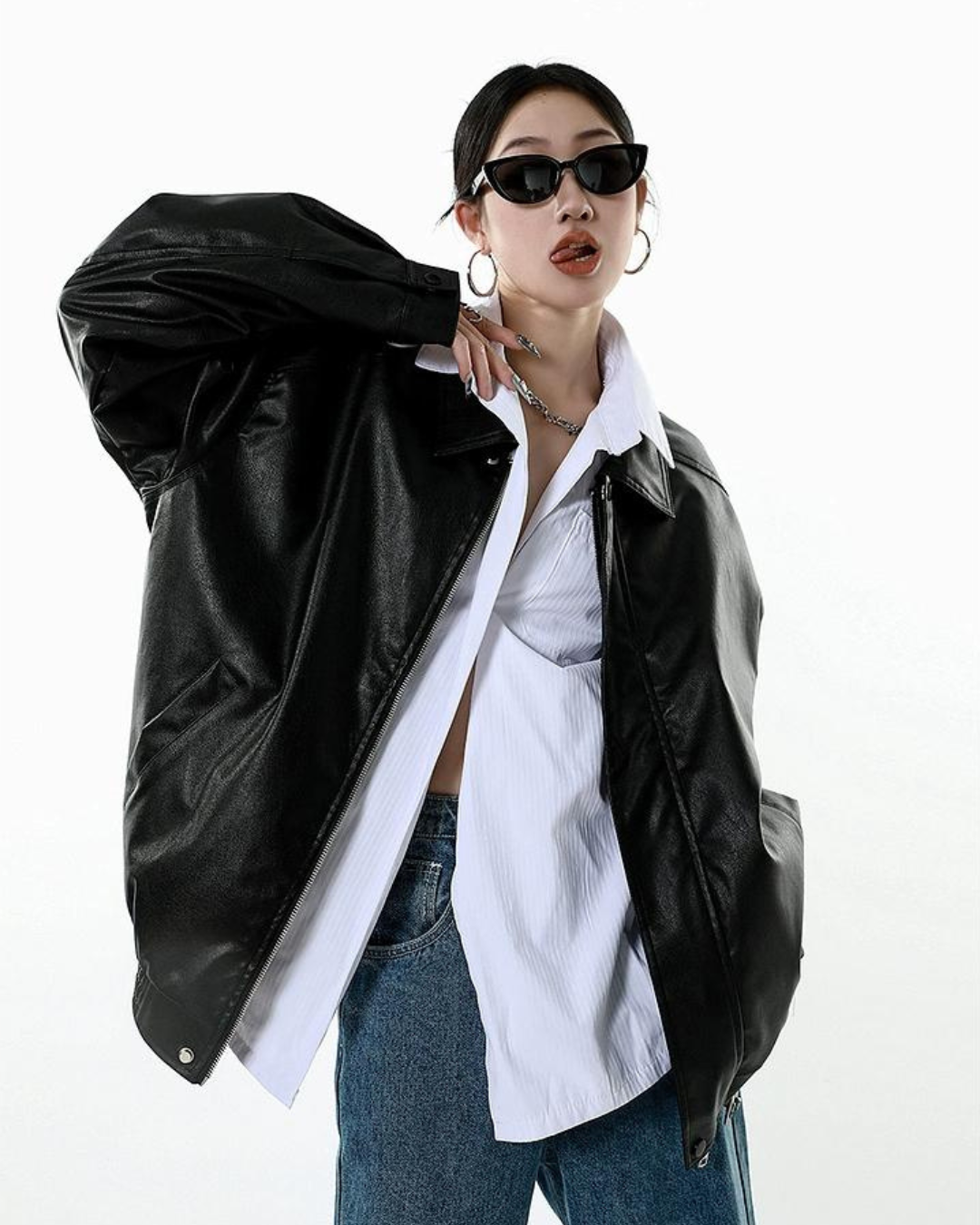 Classic Leather Jacket ICM0017