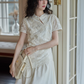 China Embroidery Flower Dress SMS0015