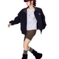 Double Zip Nylon Jacket ICM0086