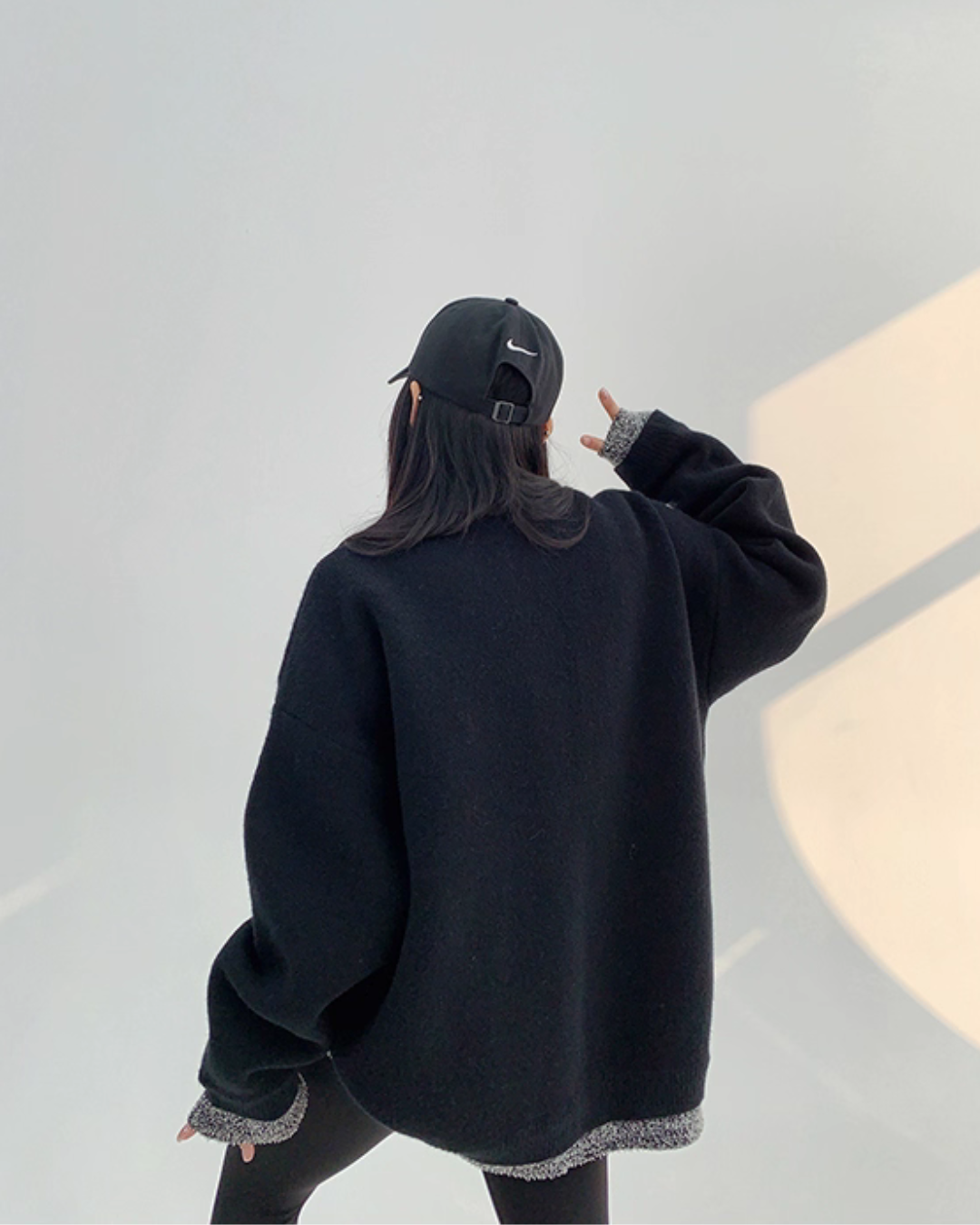 Layered Style Round Neck Knit Cardigan YLS0989