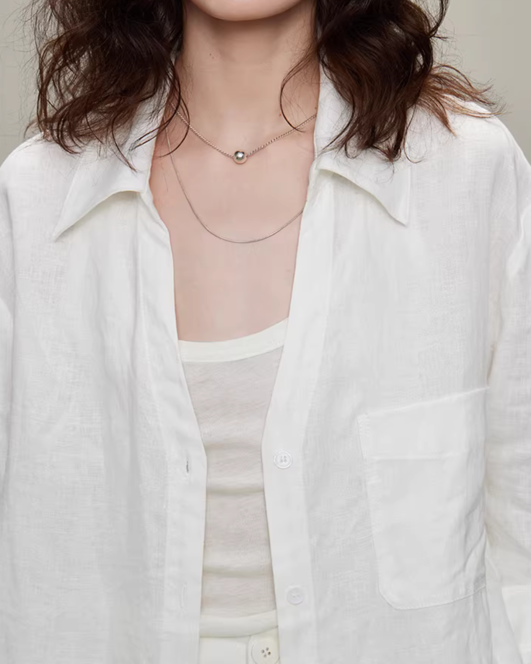 Linen Long-Sleeve Shirt / Casual Pants TEO0003