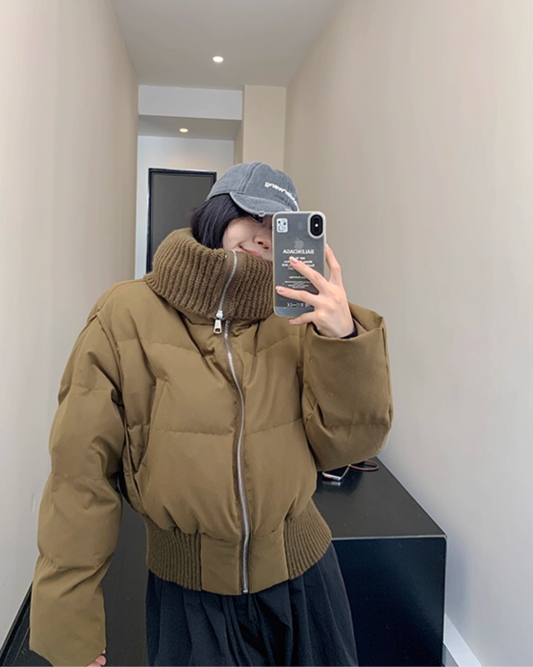 Boa Collar Down Jacket YLS0986