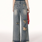 High Waist Wide Leg Denim IMO0061