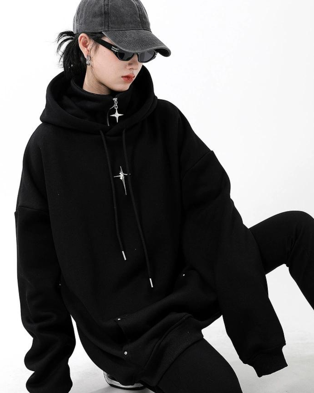 Silver Diamond Layered Hoodie ICM0001