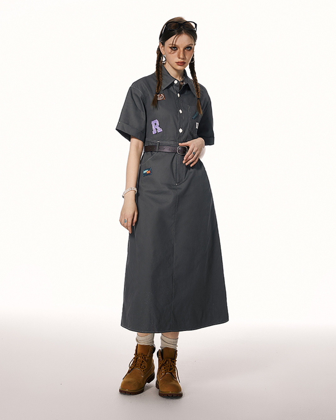 American Preppy Shirt Dress IMO0059