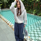 Off-Shoulder Sweatshirt Hoodie CYE0105