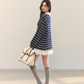 Marine Stripe Long Sleeve Top ASG0069