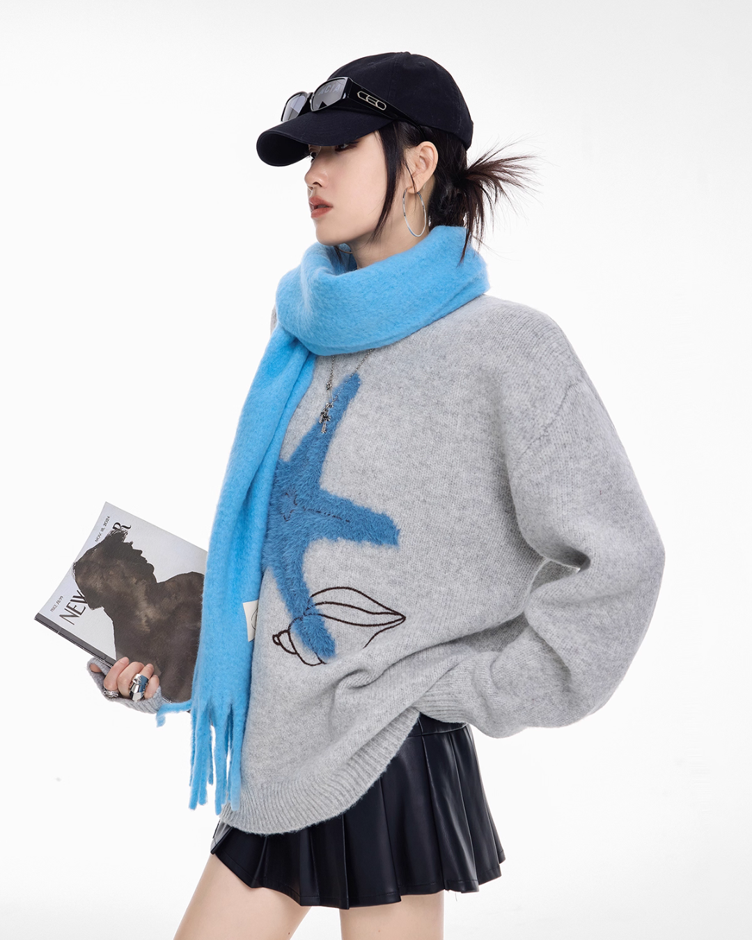 Starfish Round Neck Knit ICM0102