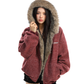 Inner Fur Thin Stripe Zip Hoodie BGS0032