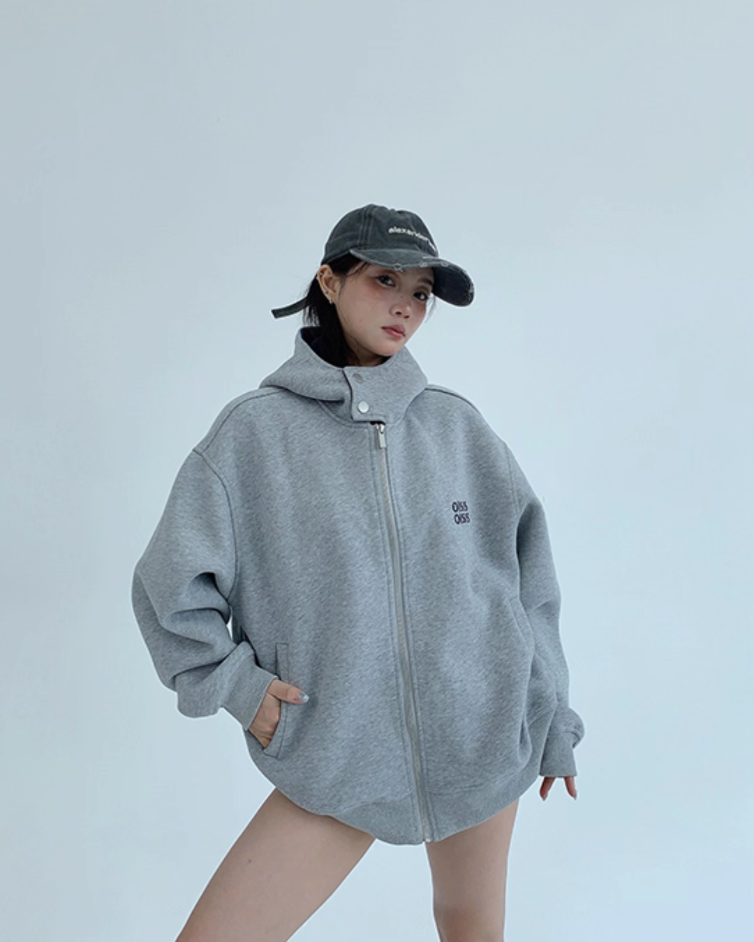 Stand Collar Sweat Jacket YLS0886