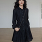 Polo Collar Long-Sleeve Dress VAS0190