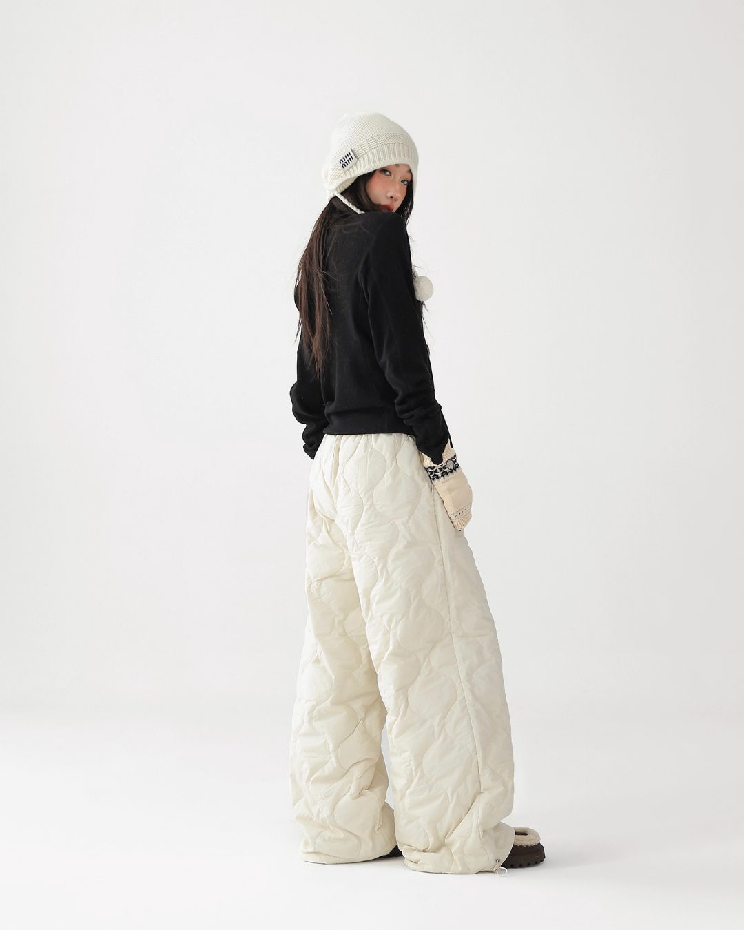 Quilted Loose Casual Pants ACS0341