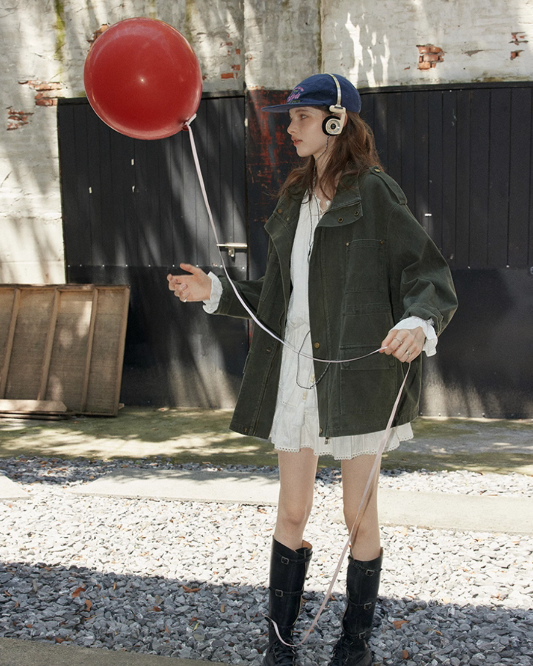 Stand Collar Dolman Mods Jacket RLZ0016