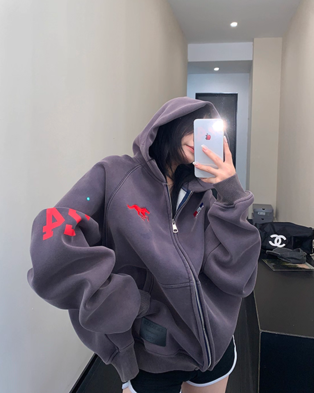 Vintage Loose Zip Hoodie YLS0928