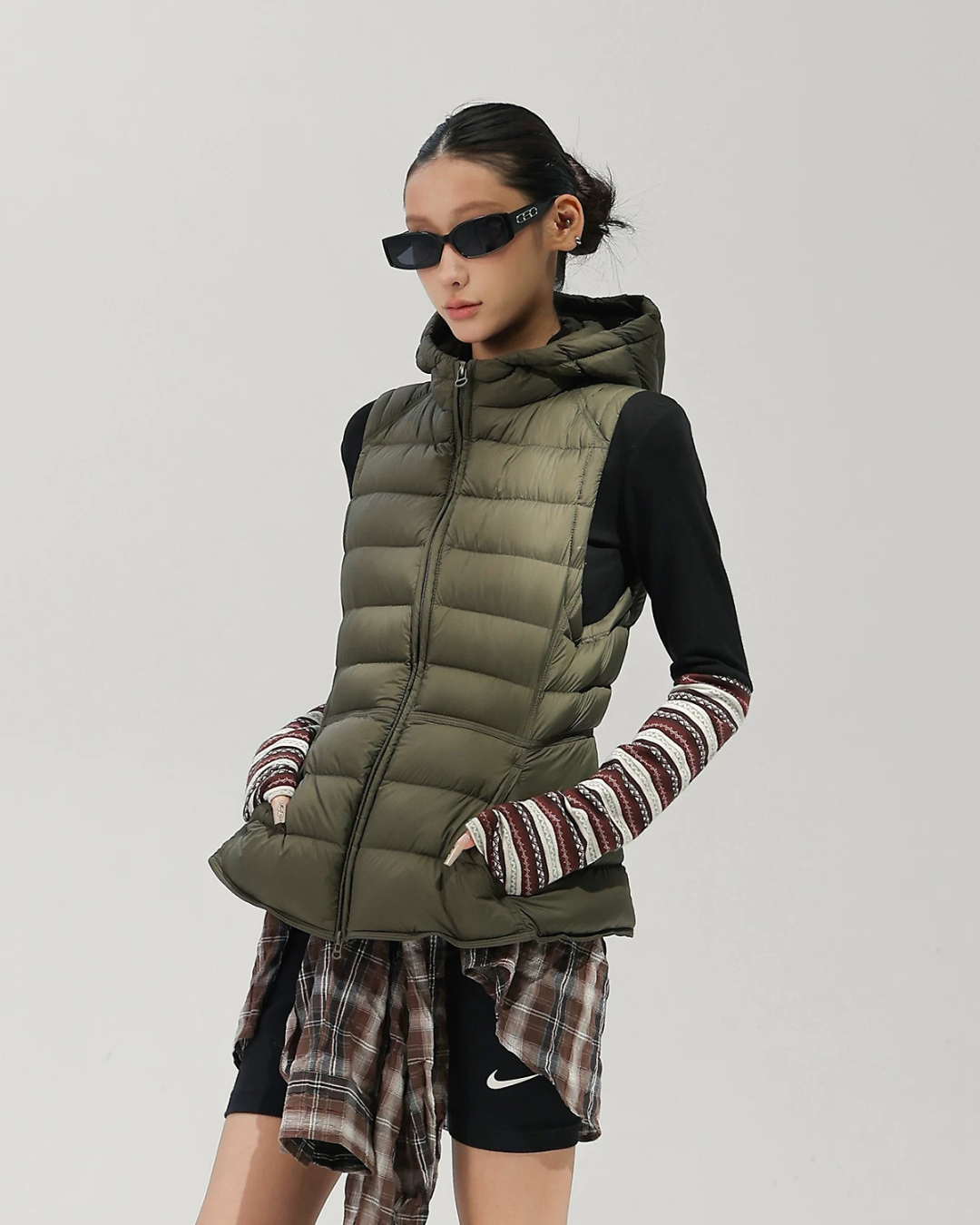 Hooded Down Vest ACS0380