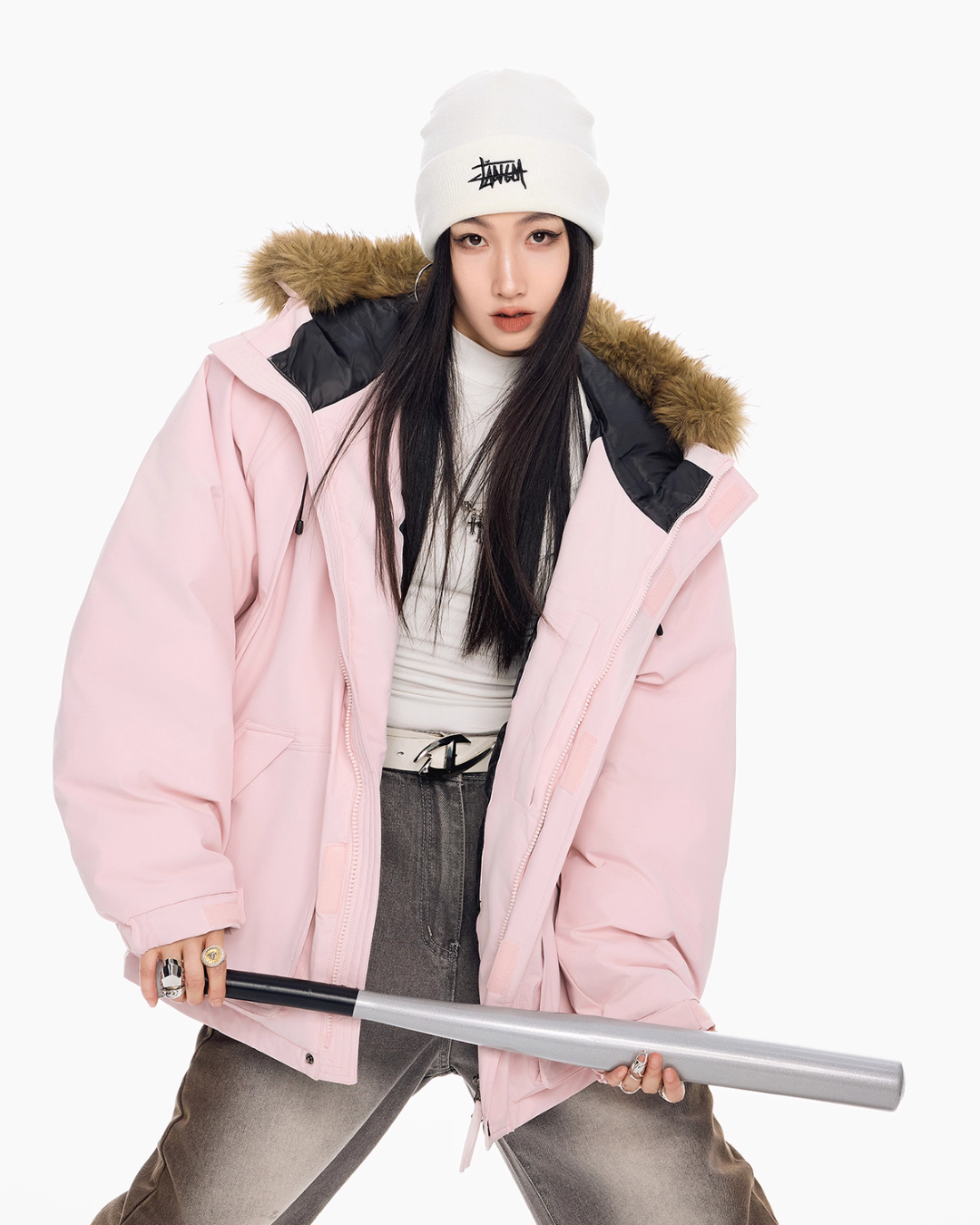 Fur Hood Down Jacket ICM0109