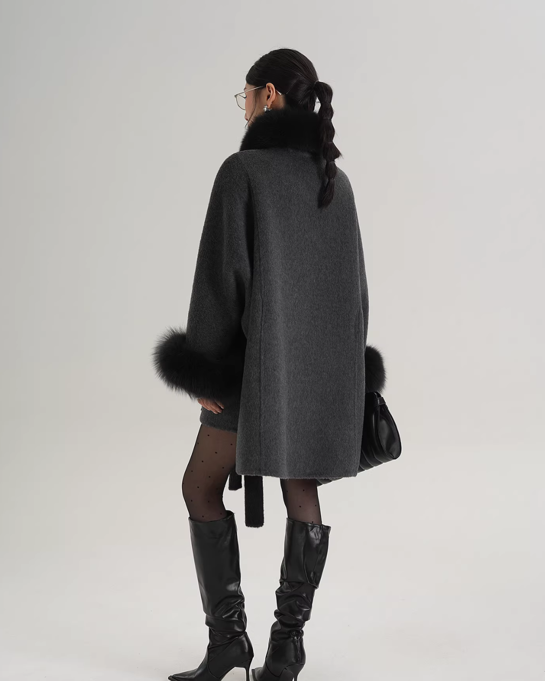 Fur Collar Cape Coat SRS0400