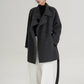 Half Turtleneck Black Coat SRS0320