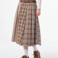 Retro Plaid Pleated Skirt ZZF0328