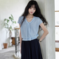 French Sleeve Knit Top SMS0027