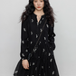 Flower Patterned Flare Dress VAS0146