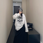 Dog Print Loose Long Sleeve T-Shirt YLS0913