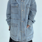Stand Collar Loose Denim Jacket YLS0980