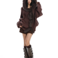 Fur Hood Zip Up Knit BGS0018