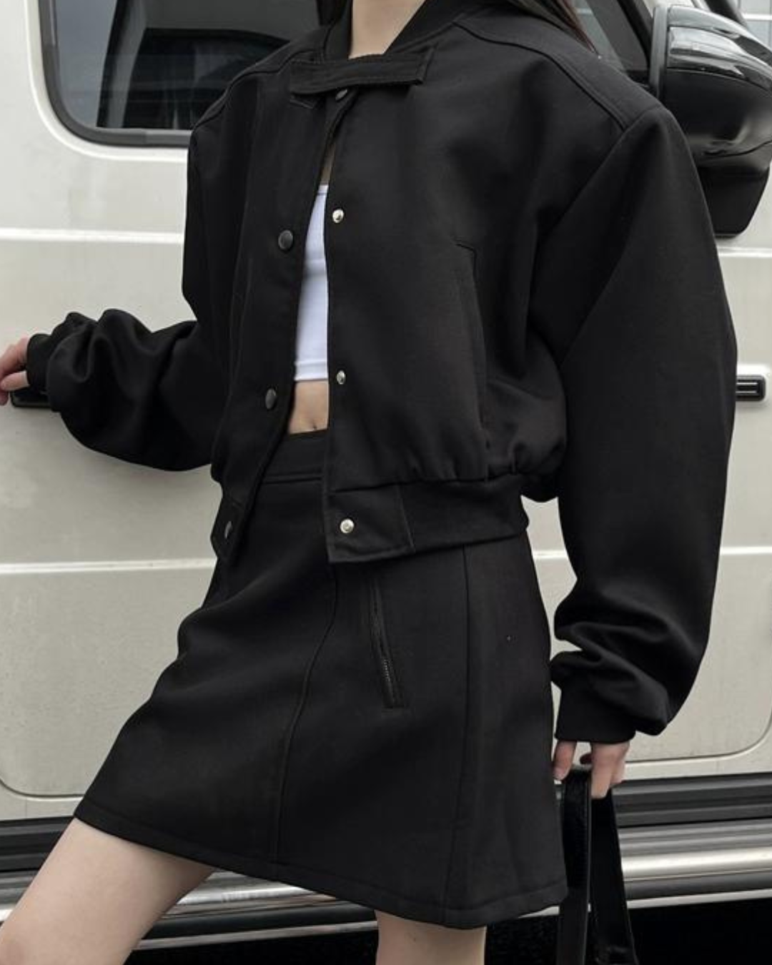 Maillard Sports Cropped Jacket＆Trapezium Skirt VCY0010