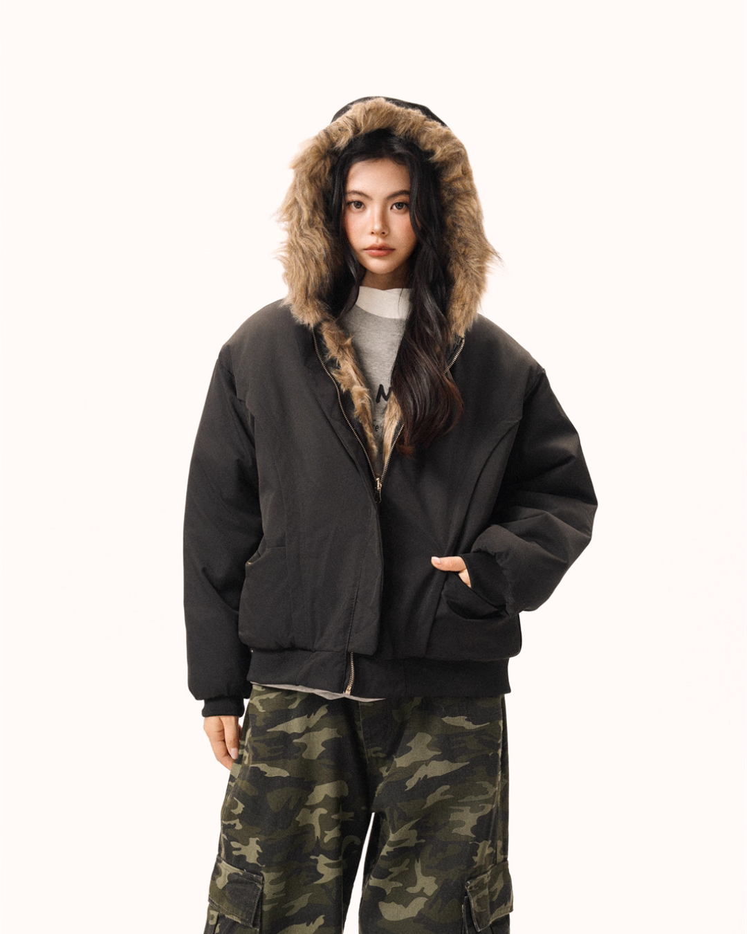 Reversible Fur Jacket BWA0005