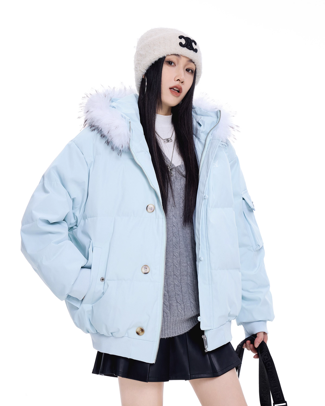 Fur Hood Down Jacket ICM0100