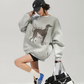 Oversized Lettering Sweatshirt ACS0383