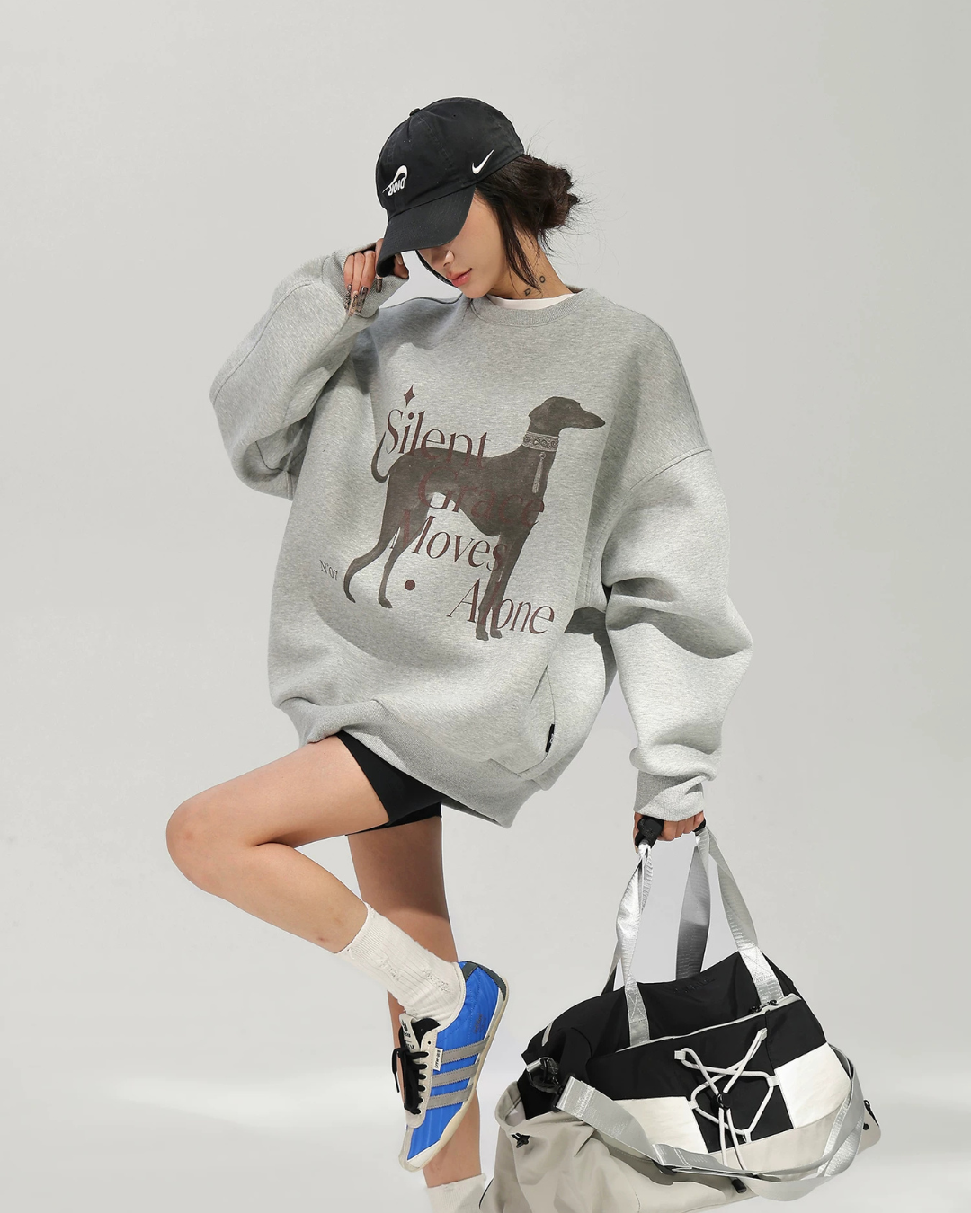 Oversized Lettering Sweatshirt ACS0383