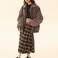 Big Plaid Long Skirt EZK0037