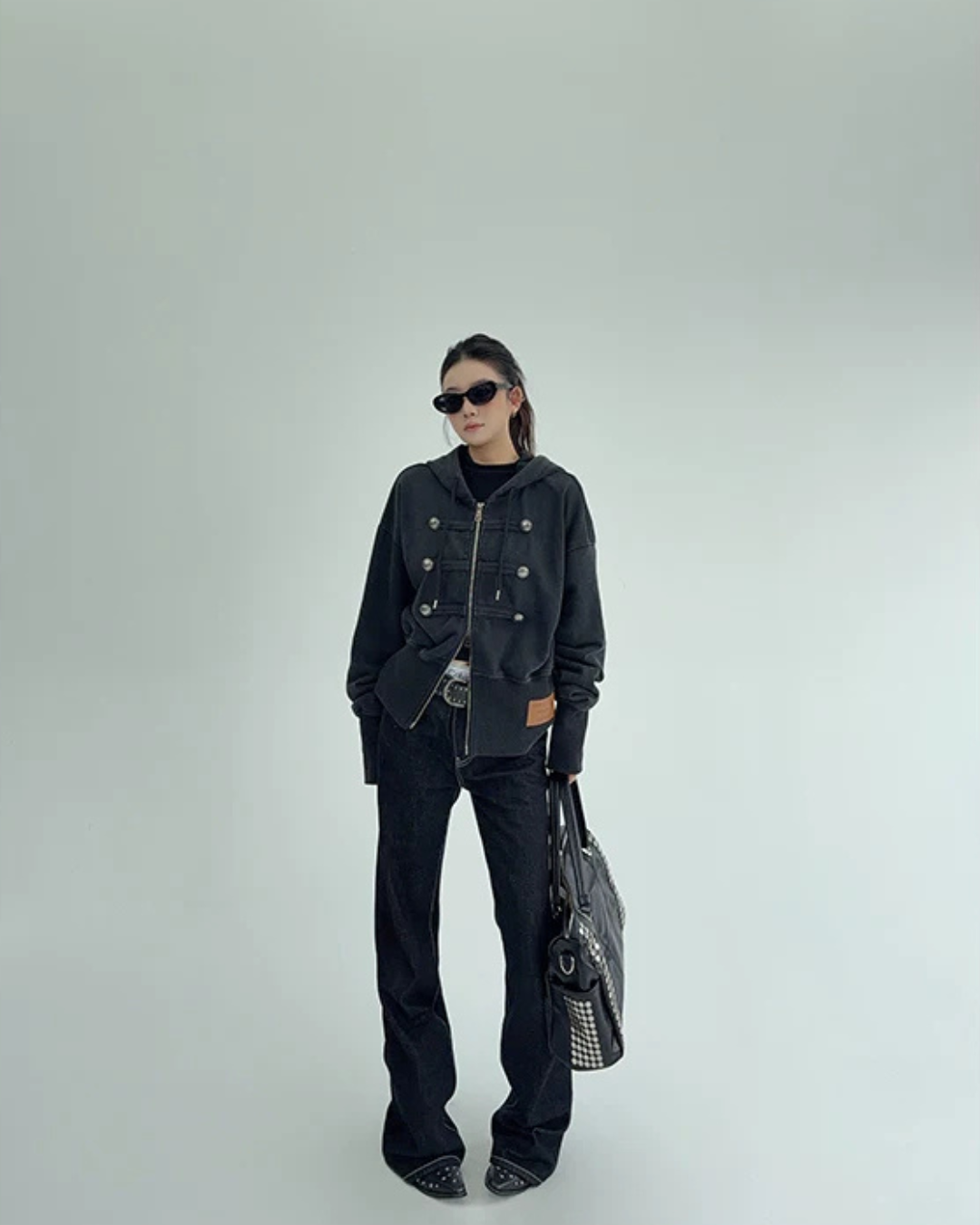 Napoleon-Style Zip-Up Hoodie YLS1071